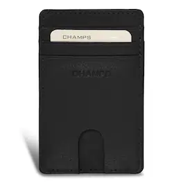 Champs - Onyx Collection Leather Access Card Case - Black