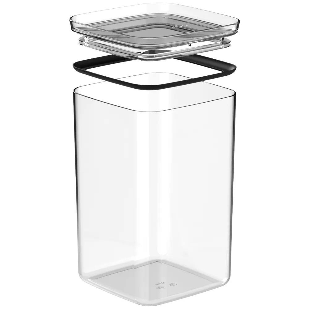 Alt View 8. OU - OU Airtight Food Storage Container 3.7qt, BPA Free Clear Plastic Food Storage Container - Clear.