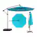 Front. Kadyn - Outdoor Garden Umbrella,Market Umbrella,10 Ft Patio Umbrella Offset Cantilever Umbrella with 40 Solar Powered Lights.