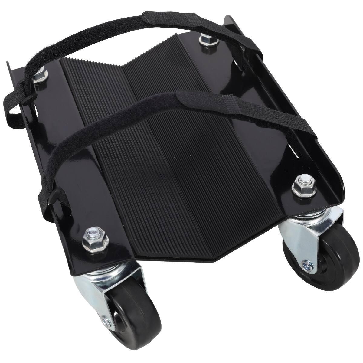 Left. Ropilly - Ropilly Heavy Duty Snowmobile Dolly V Slide Ski Dolly with Swivel Casters and Straps Black - Black.
