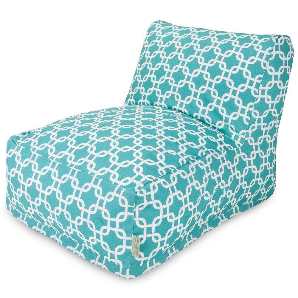 Front. Majestic Home - Chair Lounger Links Teal - Blue.