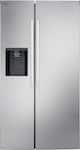 LG - 26.6 Cu. Ft. Side-by-Side Smart Refrigerator with External Ice and Water - Stainless Steel