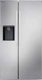LG - 36-in Wide 26.6 Cu. Ft. Side-by-Side Smart Refrigerator with External Ice and Water - Stainless Steel