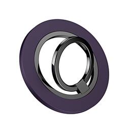UUCOVER - Magnetic Phone Ring Holder Compatible with MagSafe, Magnetic Cell Phone Finger Grip Stand 180° Rotating Metal Kickstand - Purple