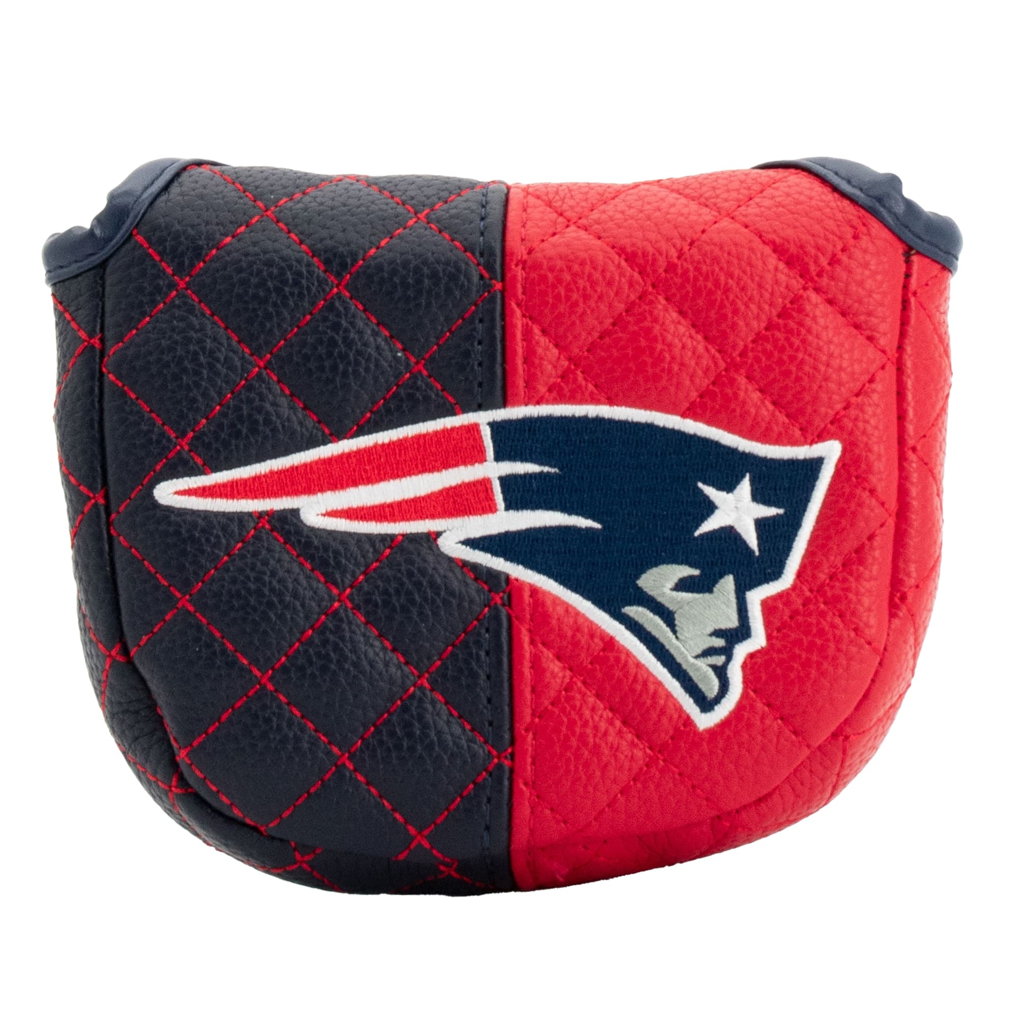 Front. Team Golf - Quilted Mallet Putter Cover - Multicolor.