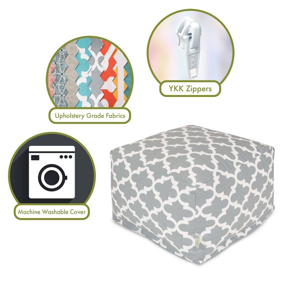 - Upholstery Grade Fabrics
- YKK Zippers
- Machine Washable Cover