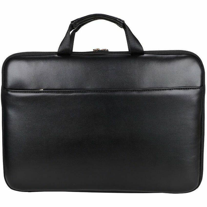 Alt View 3. ECO STYLE - Sandy Lisa Capri Carrying Case (Sleeve) for 14" Notebook - Black - Scratch Resistant - Chevron Printed - Handle - 10.4" - Black.