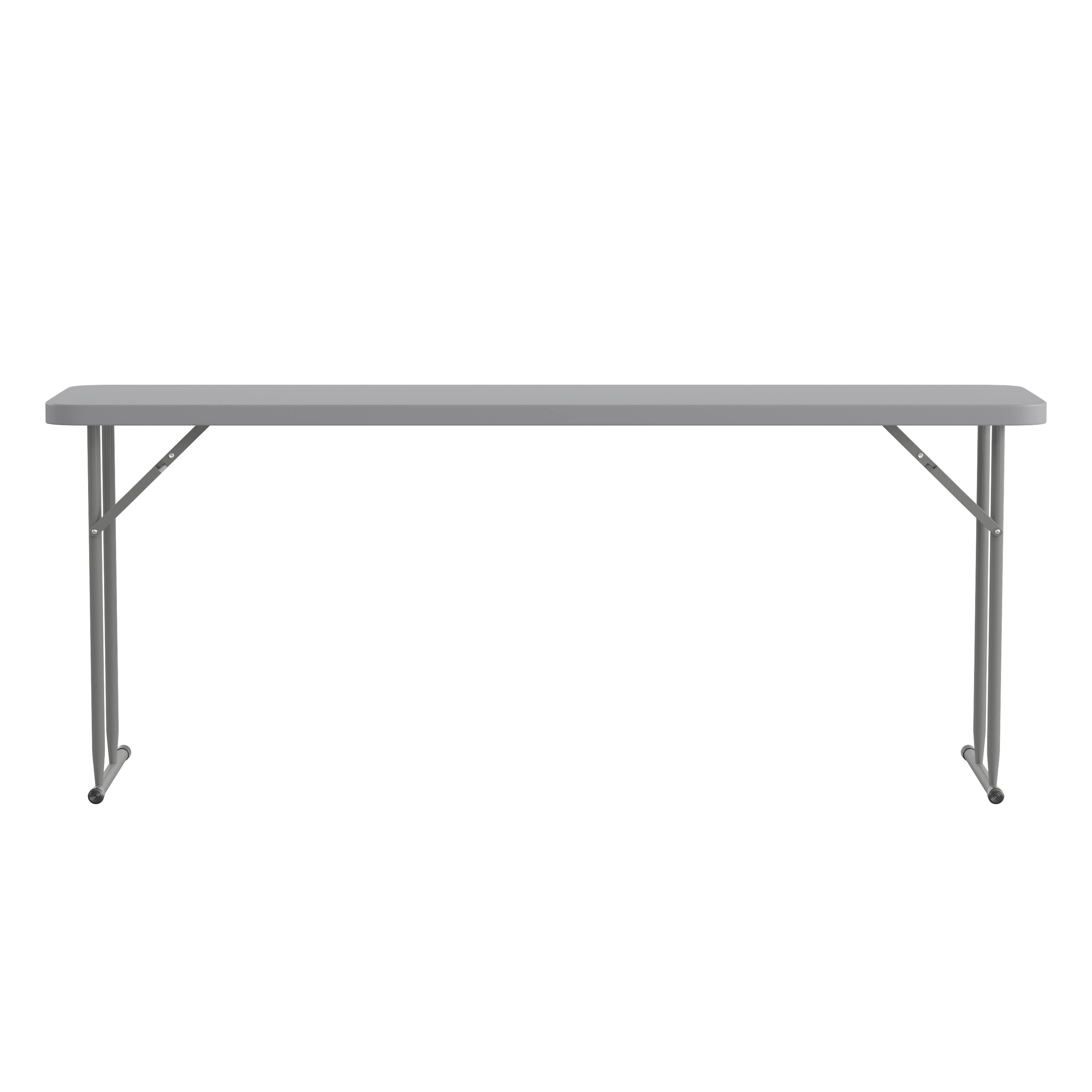 Alt View 17. Alamont Home - 6-Foot Plastic Folding Training Table - Gray.