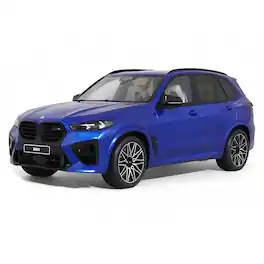 2023 BMW X5 M Competition Blue Metallic with Black Top 1/18 Model Car by GT Spirit