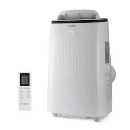 Coby - 10,800 BTU SACC/CEC Portable Air Conditioner with Heat, 15,000 BTU ASHRAE 128 - White