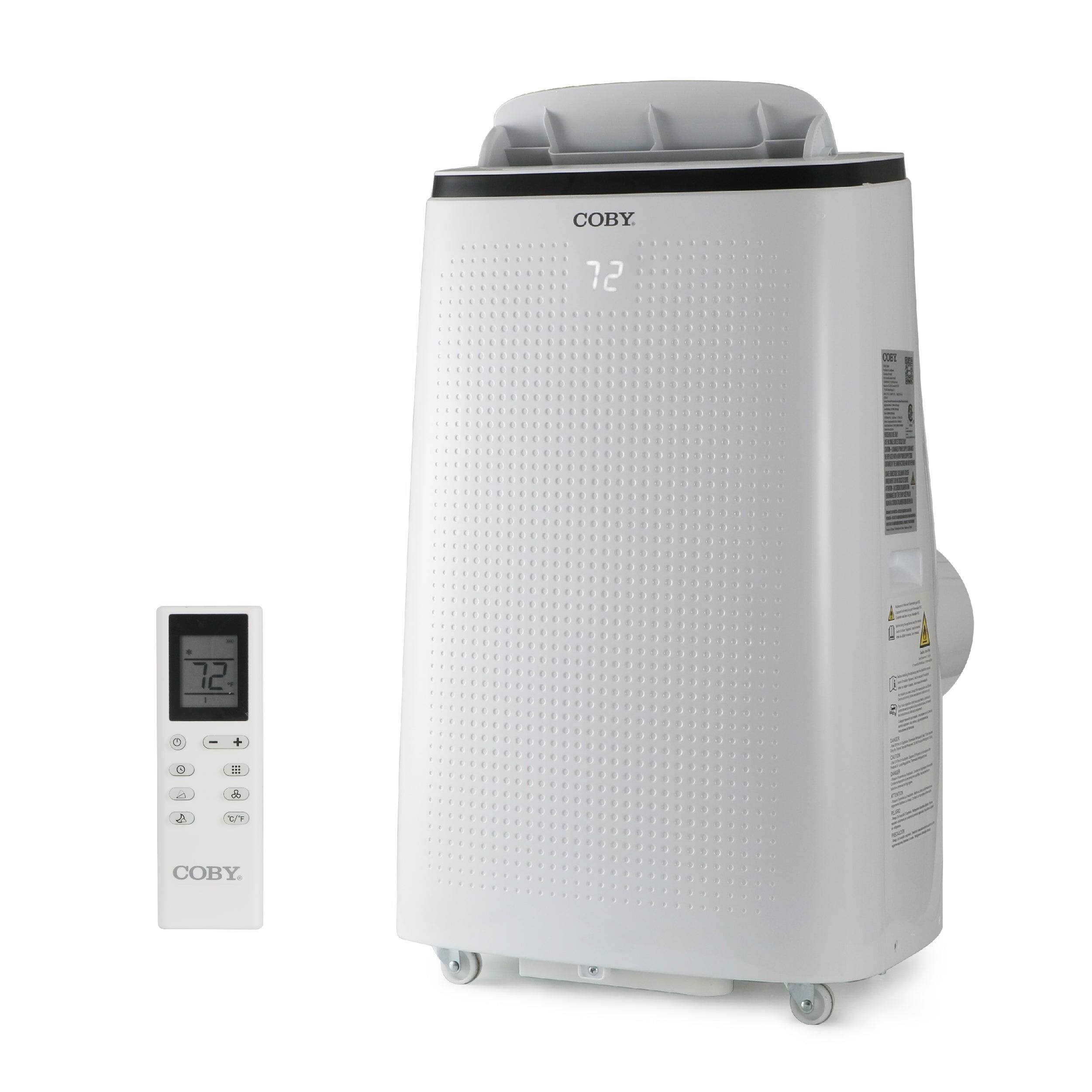 Coby - 10,800 BTU SACC/CEC Portable Air Conditioner with Heat, 15,000 BTU ASHRAE 128 - White