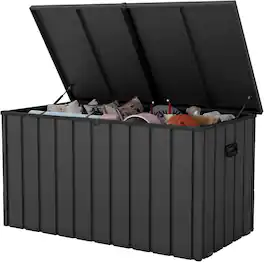 Mondawe - 200 Gallon Metal Deck Box - Gray