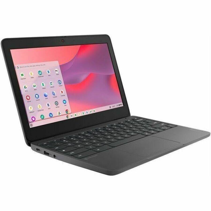 Alt View 7. Lenovo - Lenovo 100e 11.6" HD Chromebook ARM Cortex A76 8GB RAM 64GB eMMC Graphite Gray - ARM Cortex A76 + Cortex A55 - Twisted - Graphite Gray.