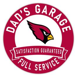 Fan Creations - Arizona Cardinals 16" Dad's Garage Wood Sign - Multicolor