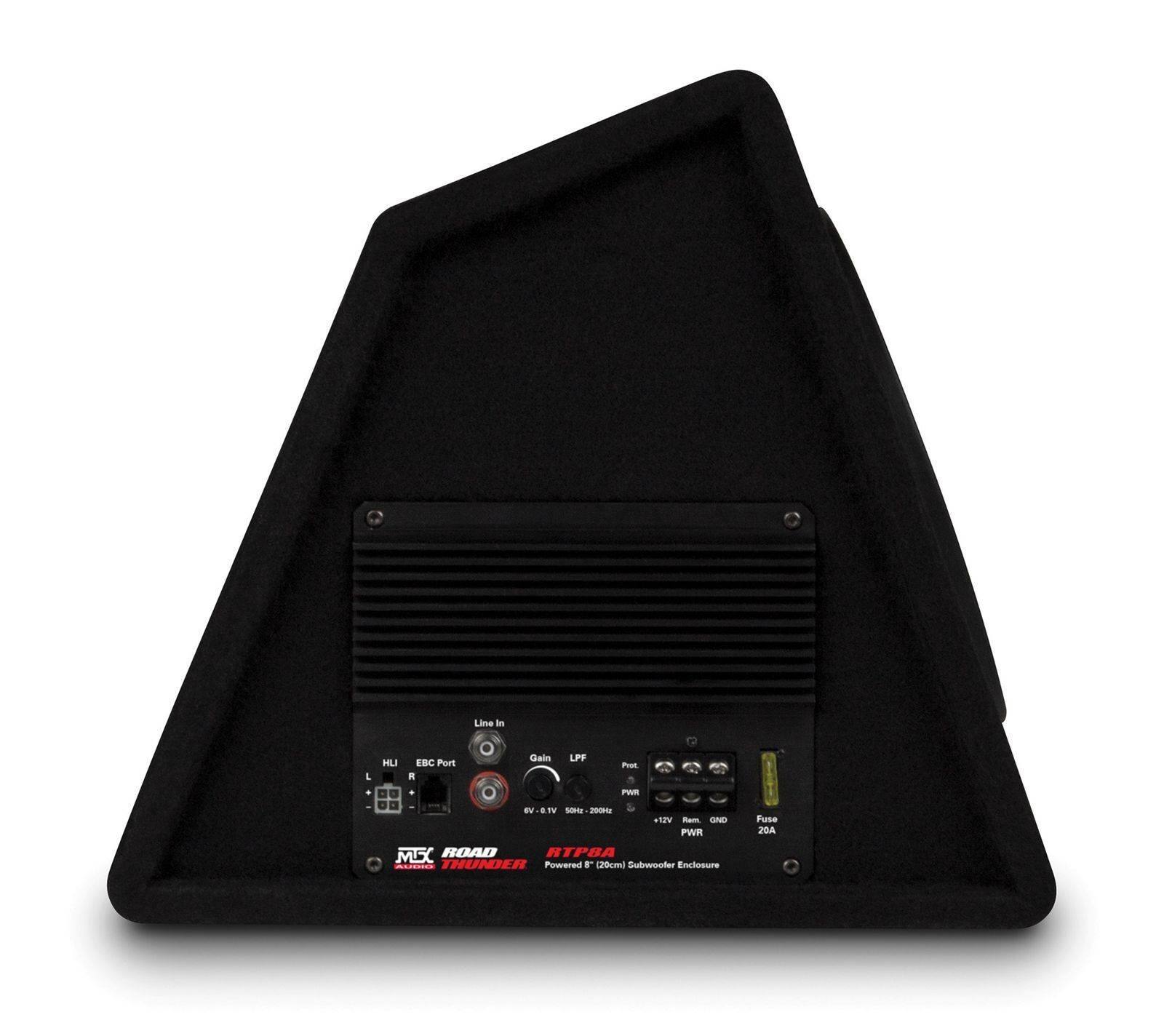 Line in  
HLI EBC Port  
Gain LPF  
FWR  
PWR  
Fuse  
20A  
PWR  
ROAD  
THUNDER  
Powered  
120cm Subwoofer Enclosure