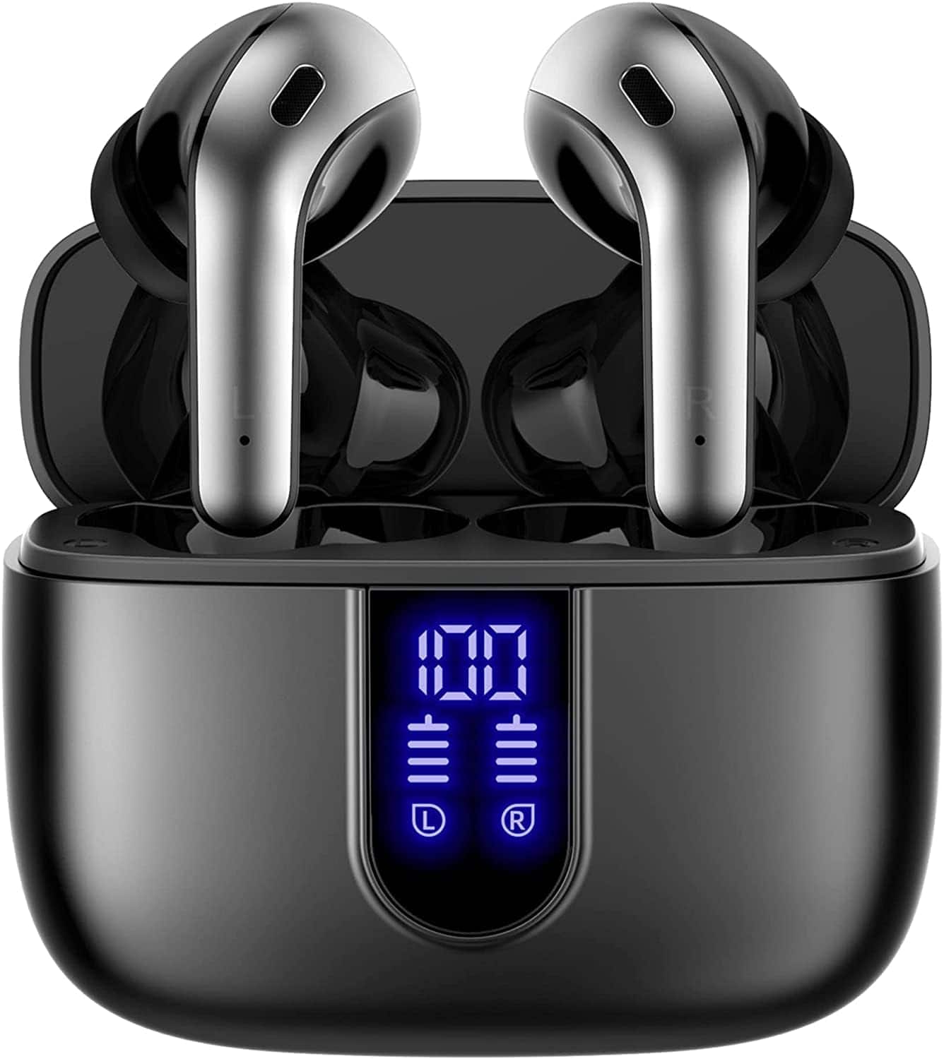 Vulpecula Spade - Bluetooth Headphones True Wireless Earbuds 60H Playback LED Power Display Earphones with Wireless