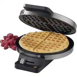 Cuisinart - Refurbished Excellent - Round Classic Waffle Maker WMR-CAFR - Silver