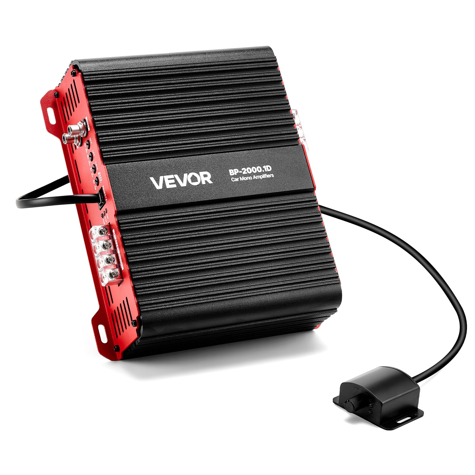 Vevor | | Monoblock Car Amplifier, 2000W RMS MAX, 1/2/4 Ohm Stable, 1-Channel Class D Car Audio Amplifier with Remote Subwoofer | Black;Red | Best Buy