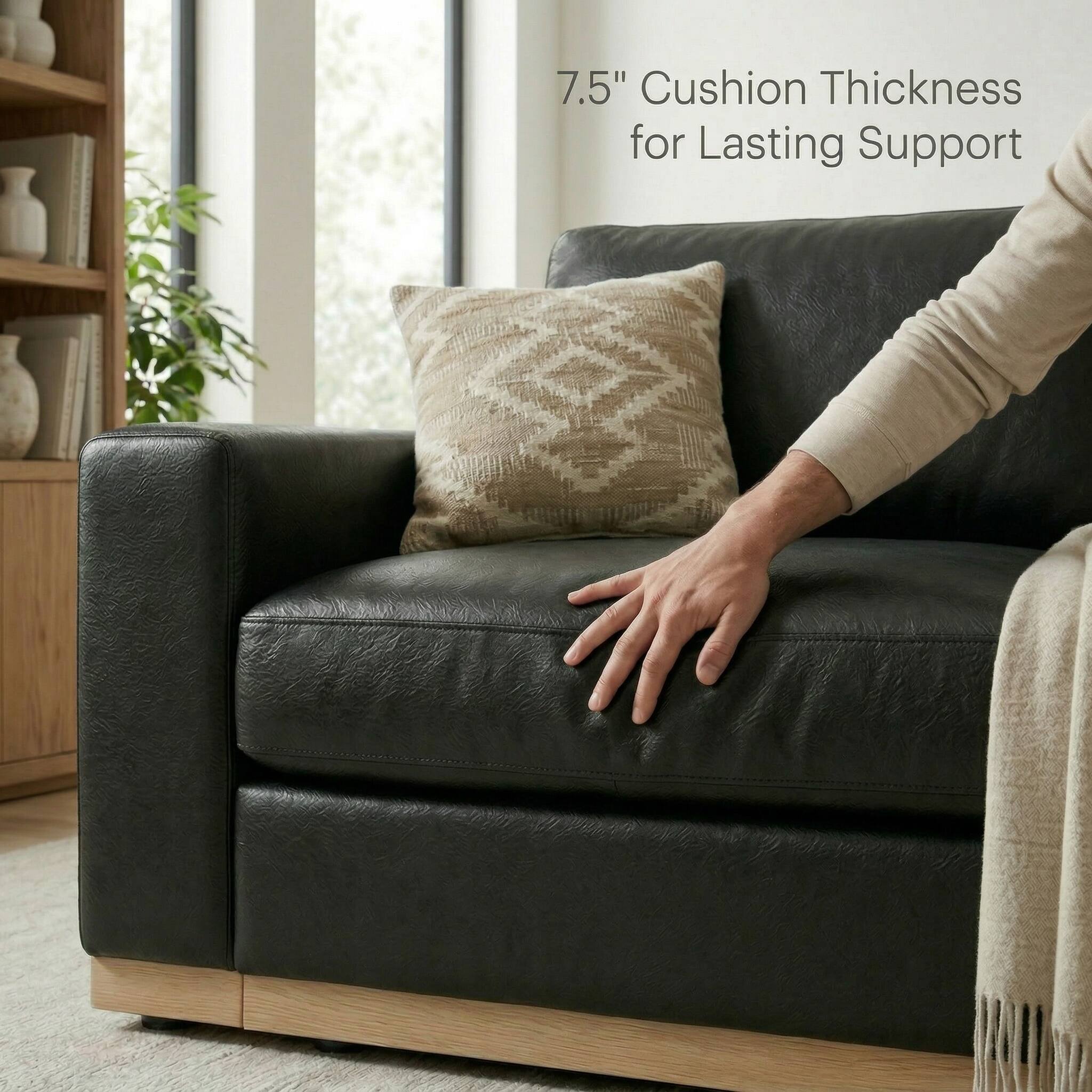 7.5" Cushion Thickness for Lasting Support