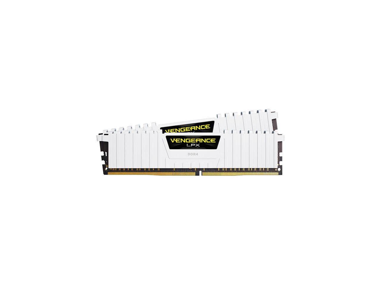 CORSAIR - Vengeance LPX 32GB (2 x 16GB) 288-Pin PC RAM DDR4 3200 (PC4 25600) Desktop Memory Model CMK32GX4M2E3200C16W - White