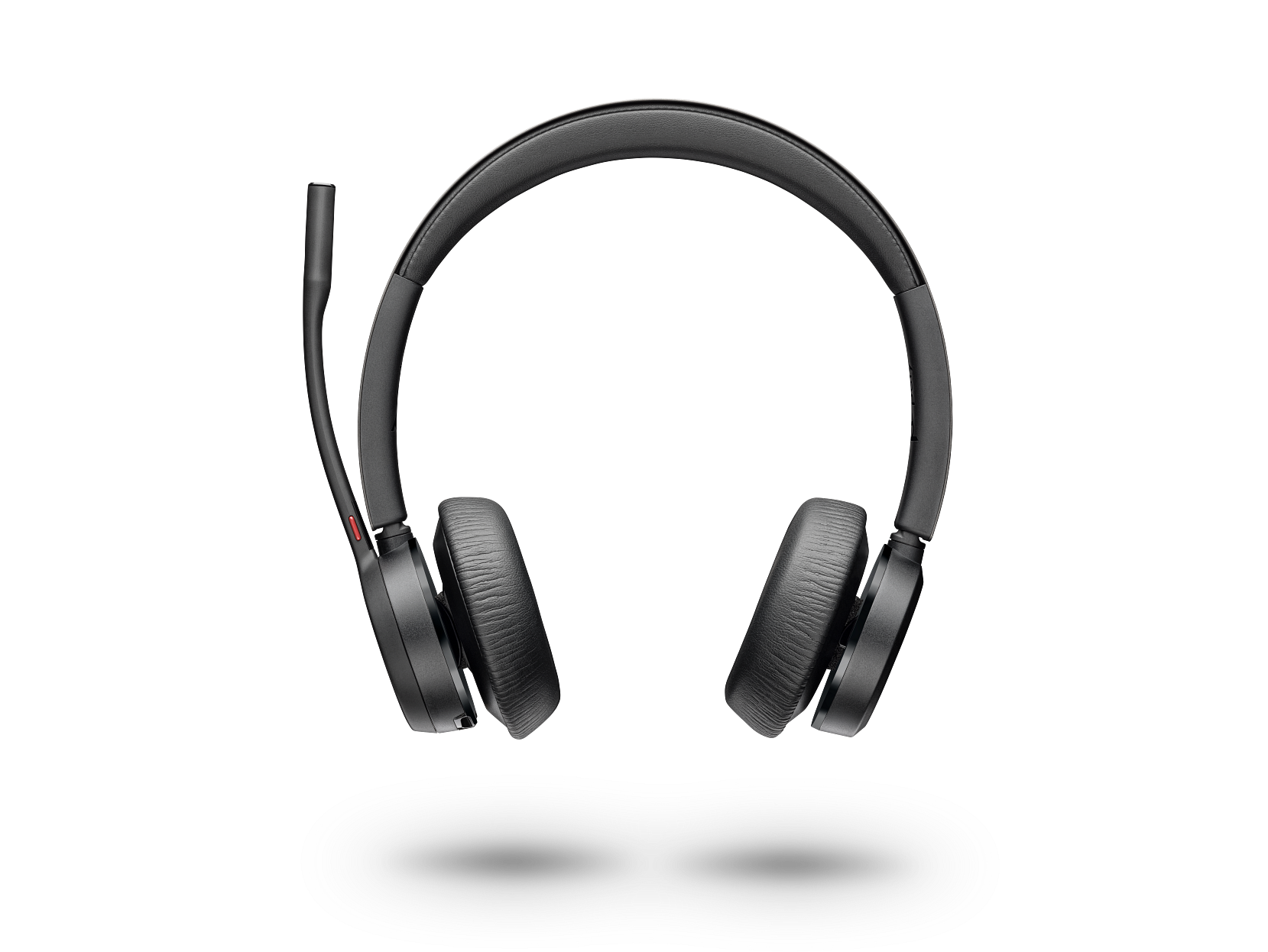 Front. HP - Poly Voyager 4320 USB-C Headset +BT700 dongle - Black.