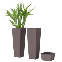 Outsunny - Inch Tall Planters for Outdoor Plants - Brown