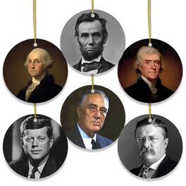 OrnamentallyYou - Greatest American Presidents Ornament Bundle - Multi-colored