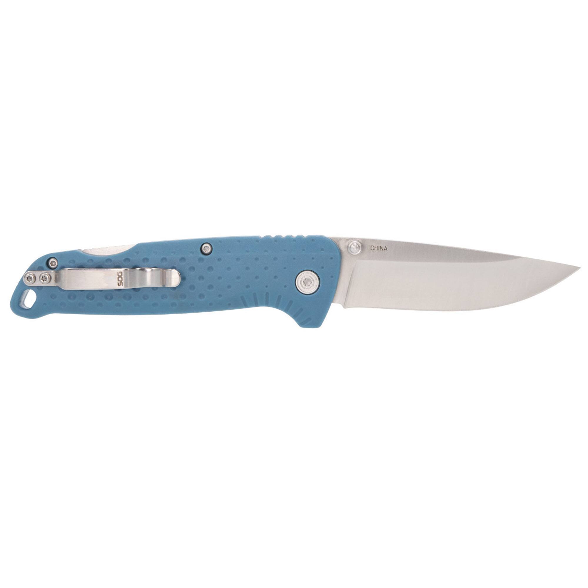 Alt View 2. SOG - SOG Adventurer Folding Knife 3" Blade - Nordic Blue/Satin - Nordic Blue/Satin.
