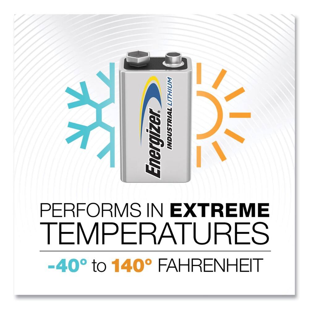 LITHIUM Energizer. INDUSTRIAL PERFORMS IN EXTREME TEMPERATURES -40° to 140° FAHRENHEIT