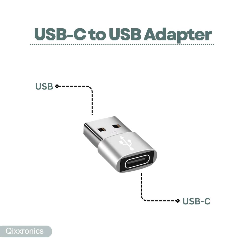 USB-C to USB Adapter

USB

USB-C

Qixxronics