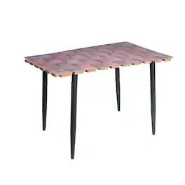 Carolina Chair & Table - Waverly Dining Table - Honey /Black - Gold