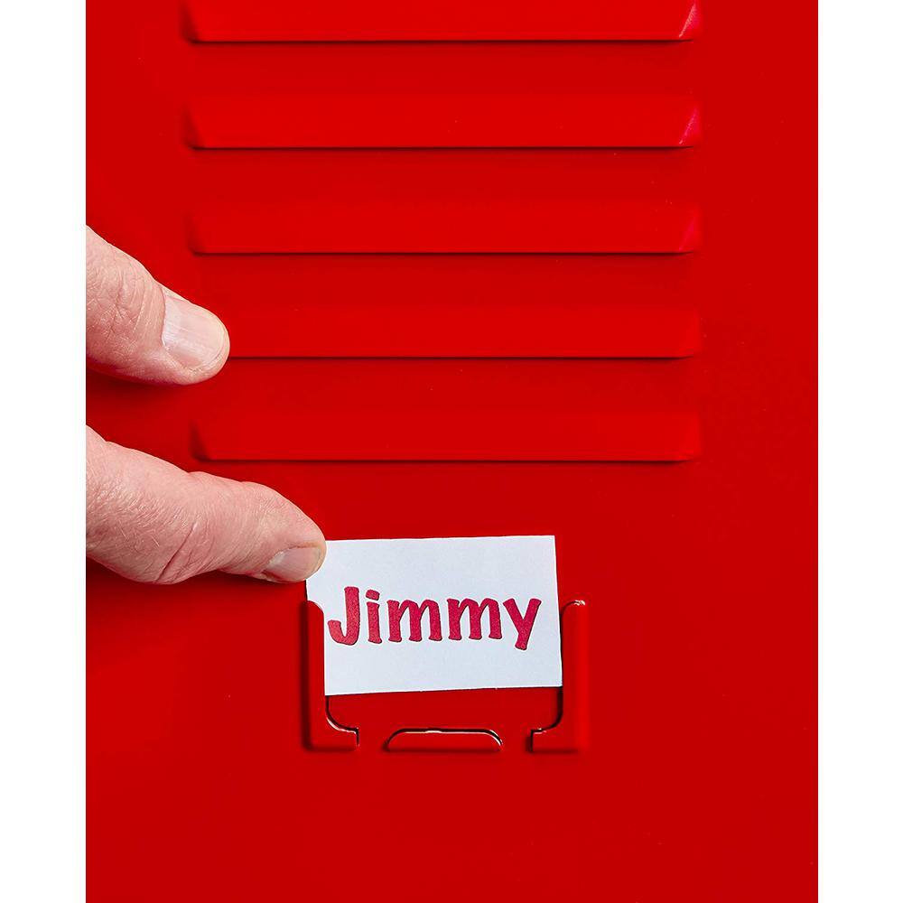 Alt View 1. AdirOffice - Storage Locker 629-Series 24" H 1-Tier Steel Locker with Key Lock - Red.