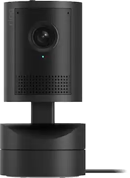 Ring - Pan-Tilt Indoor Cam 2K, Plug-In, 360° Coverage, Auto Tracking, Retinal 2K Video, 6x Zoom, home or business security - Black