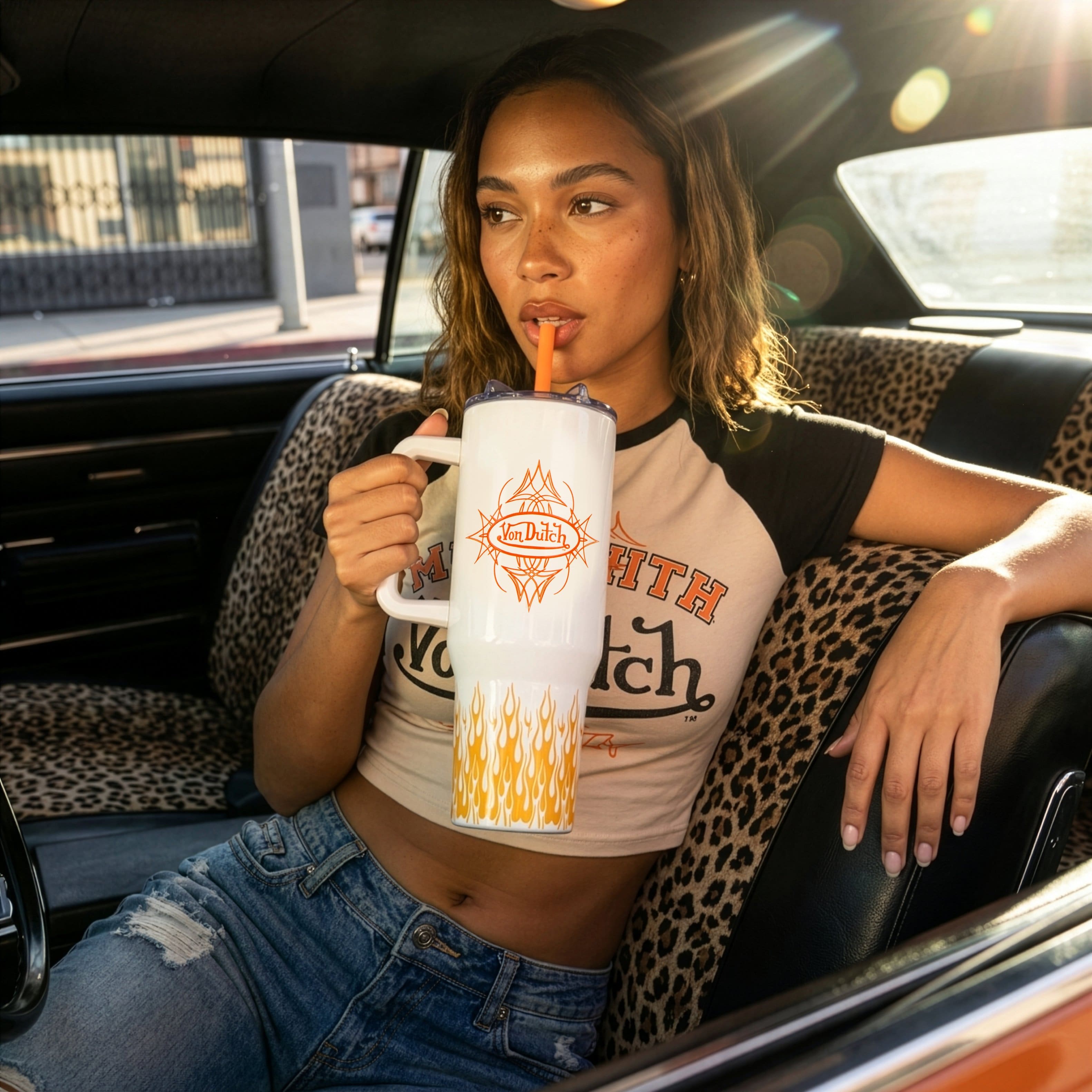 Von Dutch 40oz Double Walled Insulated Stainless Steel Tumbler