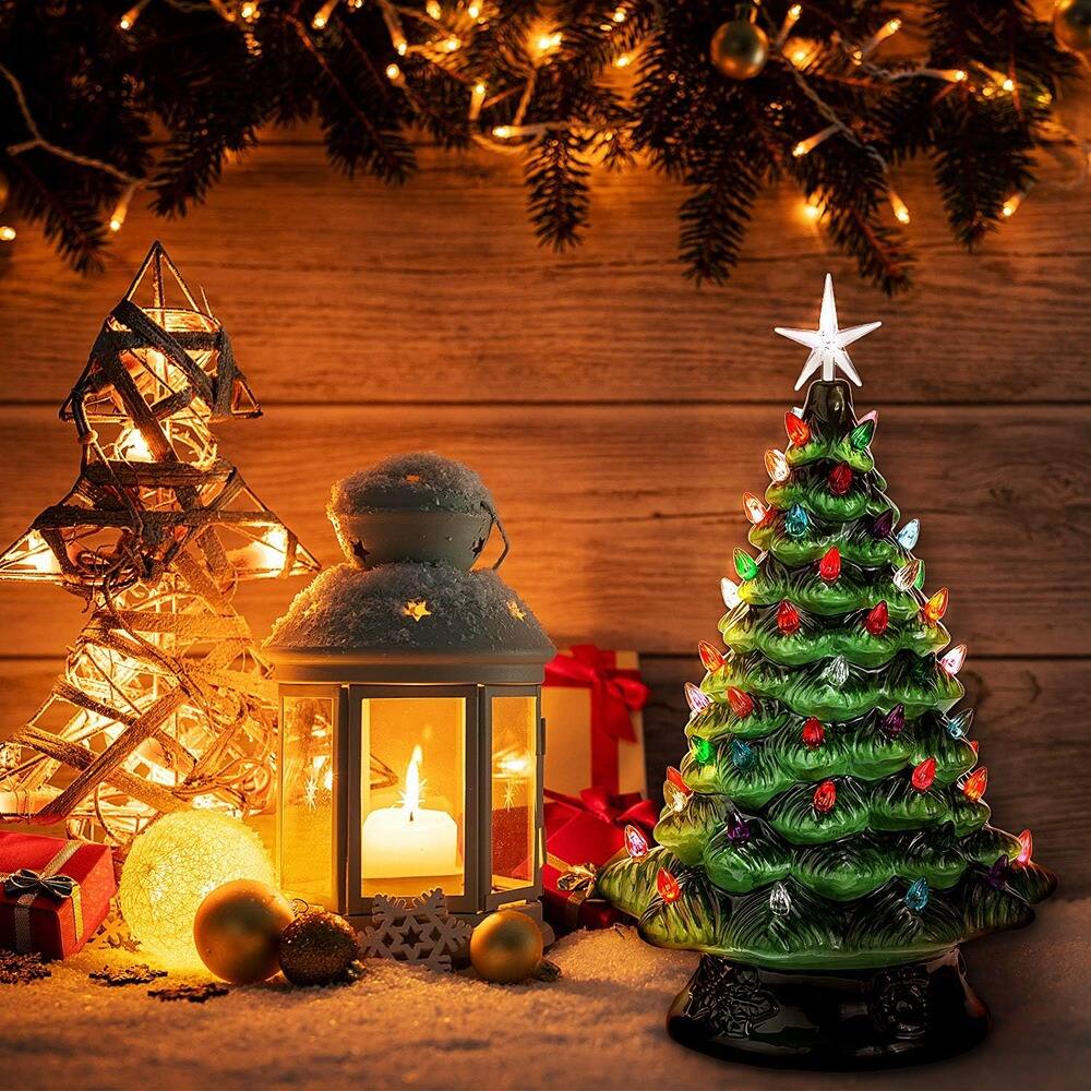 Alt View 1. Schertz - 201-Piece Plastic Ceramic Christmas Tree Replacement Lights – Bulbs, Ornaments, and Star Shapes - White.