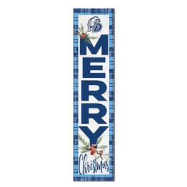 Jardine - Drake Bulldogs 12'' x 48'' Outdoor Merry Christmas Leaner - White