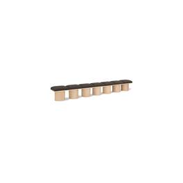 Meridian Furniture - Pavilion Boucle Fabric Bench - Brown