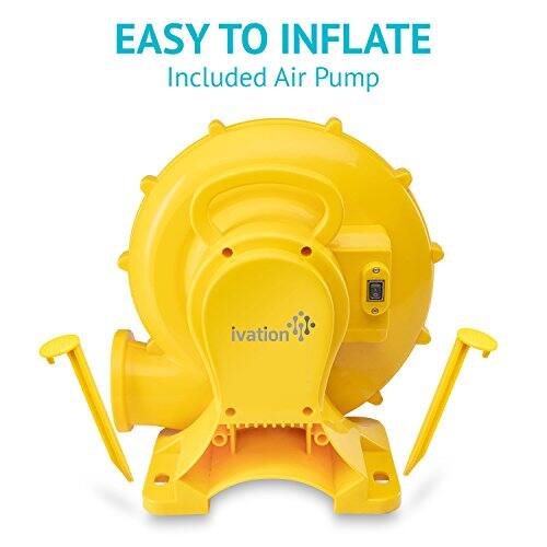 EASY TO INFLATE  
Included Air Pump