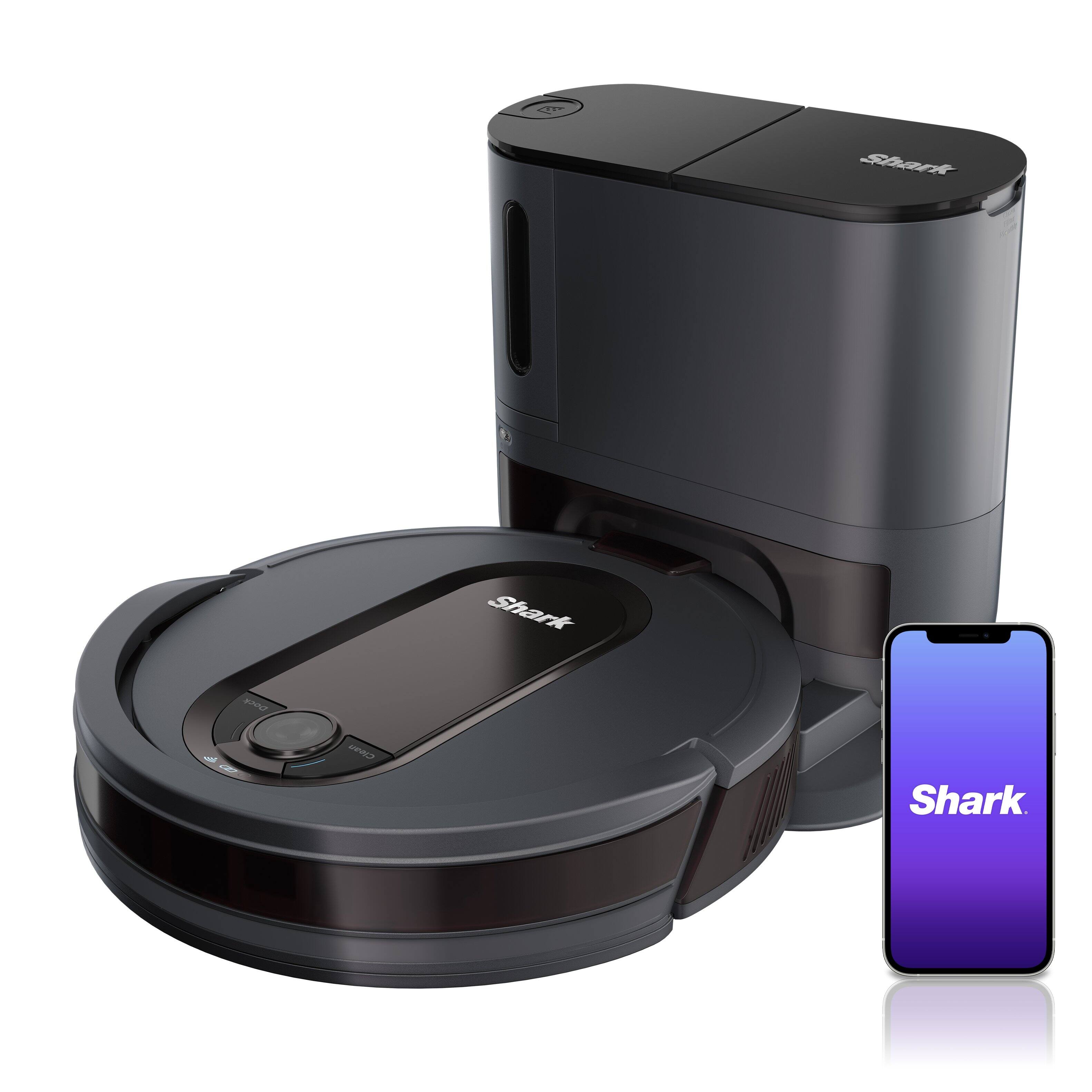 Alt View 20. Shark - EZ Robot Vacuum RV912S with Self-Empty Base, Bagless, Wi-Fi - Dark Grey.