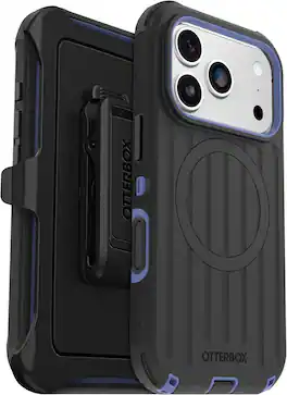 OtterBox - iPhone 18 Pro & iPhone 17 Pro (Only) Defender Series Case - Includes Holster Clip Kickstand - Snaps on MagSafe - Night Wink