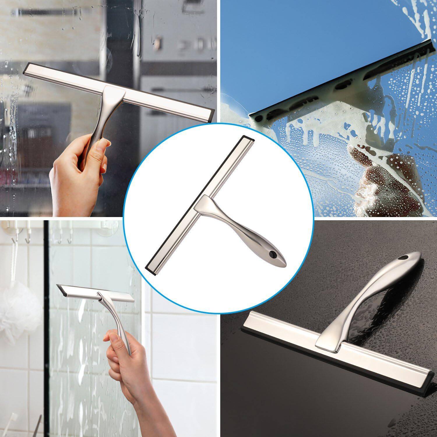 Alt View 2. Giantpower - ﻿ Shower Squeegee for Home Cleaning, Glass Door, Window Squeegee 12 Inch.