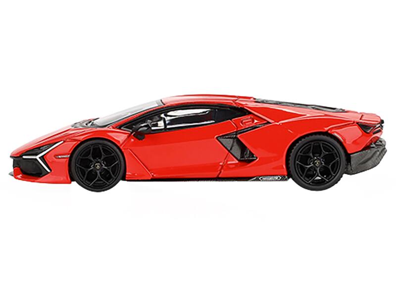 Angle. Mini GT - Lamborghini Revuelto Arancio Dac Lucido Orange Limited Edition to 7680 pieces Worldwide 1/64 - Orange.