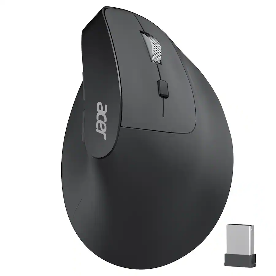 Acer Ergonomic Mouse Wireless, 1000/1200/1600 Adjustable DPI Vertical ...