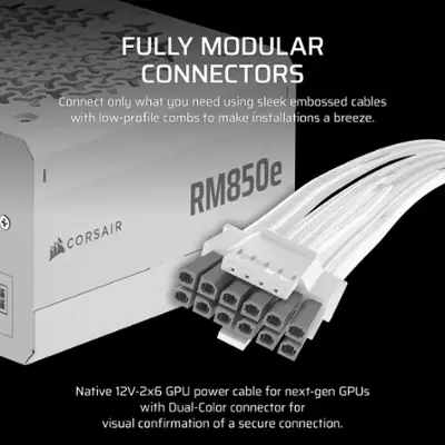 CORSAIR RMe Series RM850e 80 PLUS Gold Fully Modular Low Noise ATX CORSAIR RMe Series RM850e 80 PLUS Gold Fully Modular Low Noise ATX