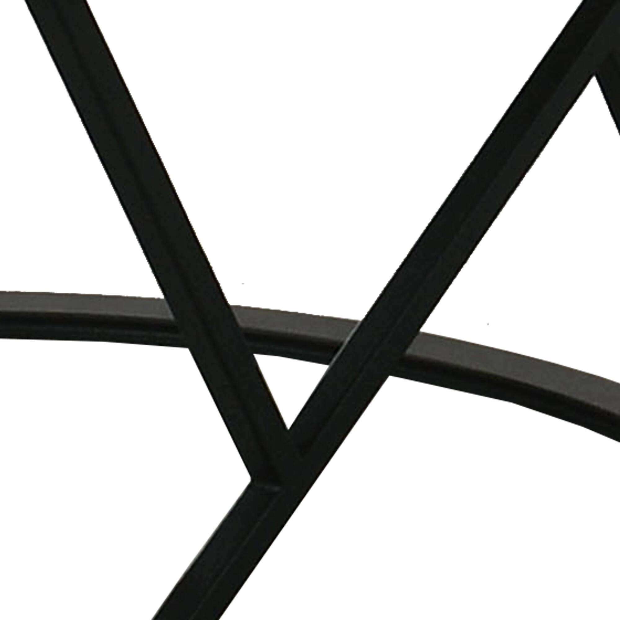 Alt View 2. Vaczon - Contemporary 3-Piece Table Set with Decorative Metal Base Accent Table for Dining Kitchen or Small Spaces - White.