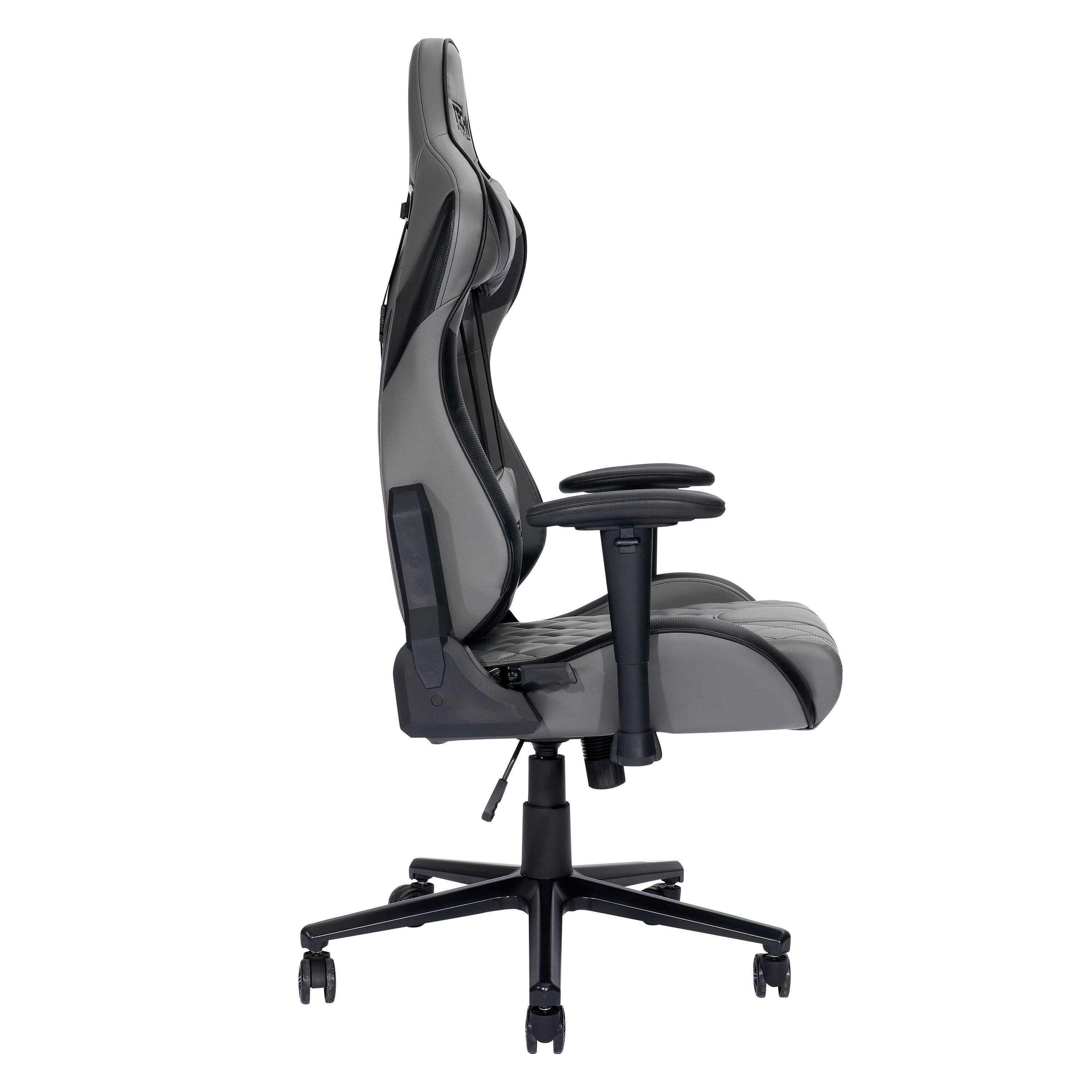 Alt View 4. Techni Sport - Techni Sport Grey GamerXL Gaming Chair - Grey.
