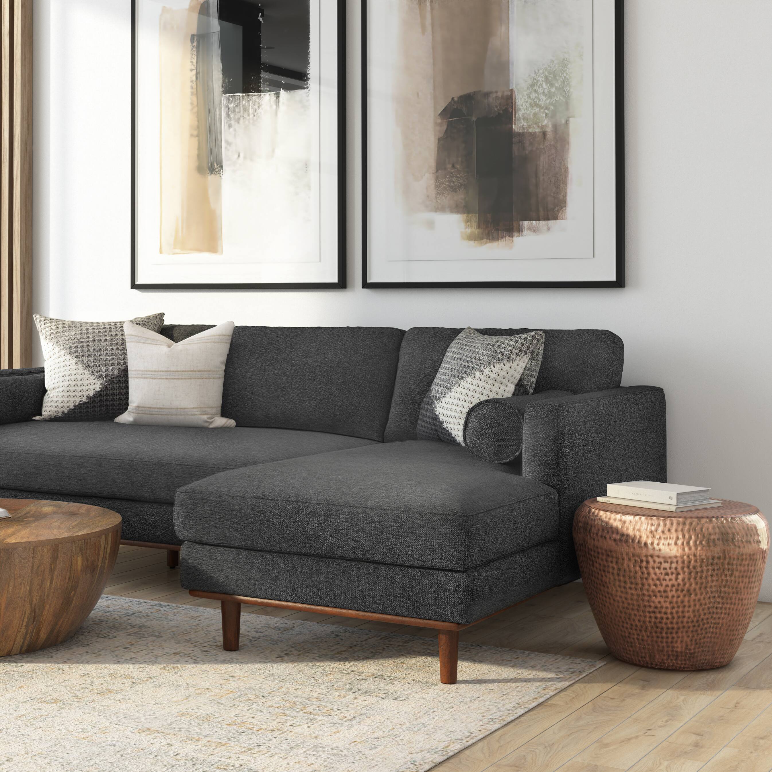 Angle. Simpli Home - Preston Modern Industrial 22 inch Wide Metal Metal Side Table in Antique Copper, Fully Assembled - Antique Copper.