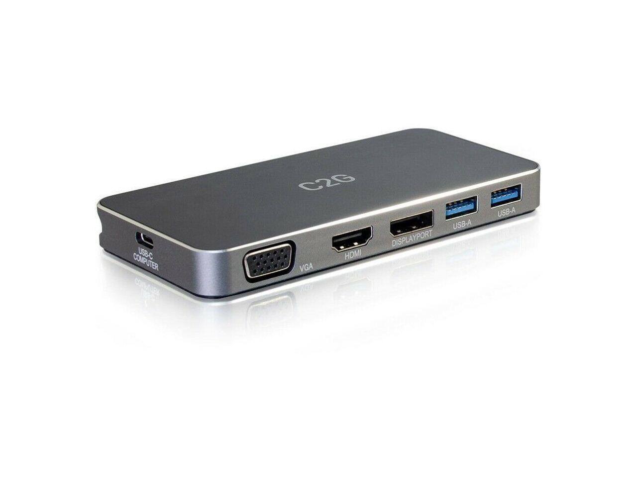 USB-C COMPUTER C2G HDMI VGA USB-A DISPLAYPORT USB-A