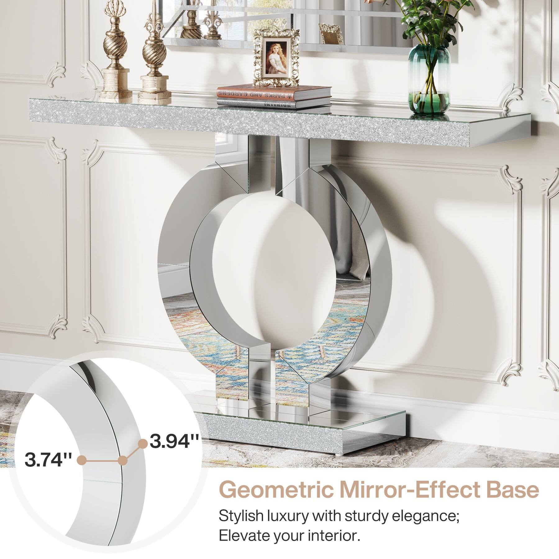 GARDENS AND PARKS * INTERIOR

3.74" 3.94" Geometric Mirror-Effect Base Stylish luxury with sturdy elegance; Elevate your interior.