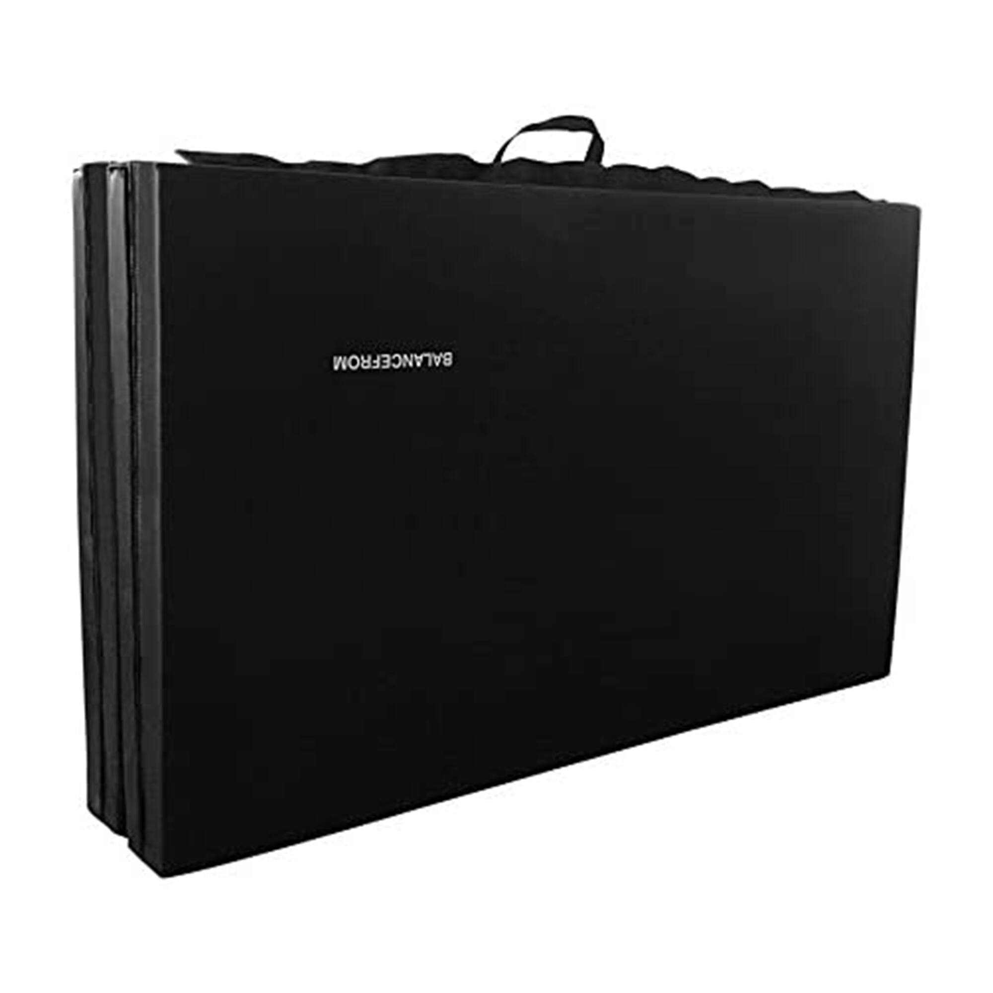 Alt View 8. BalanceFrom Fitness - BalanceFrom Fitness 120 x 48" All Purpose Folding Gymnastics Exercise Mat, Black - Black.